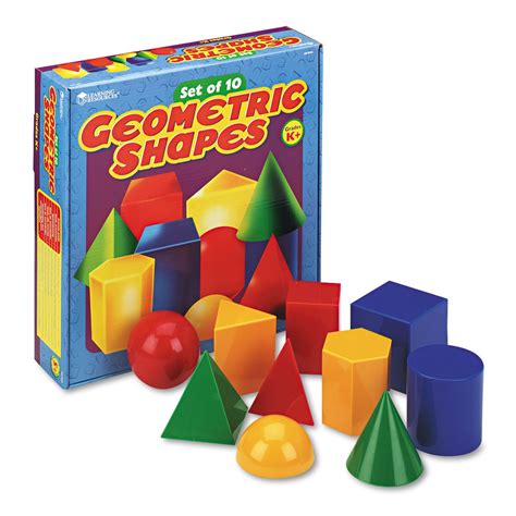 learning resources set of 10 geometric shapes